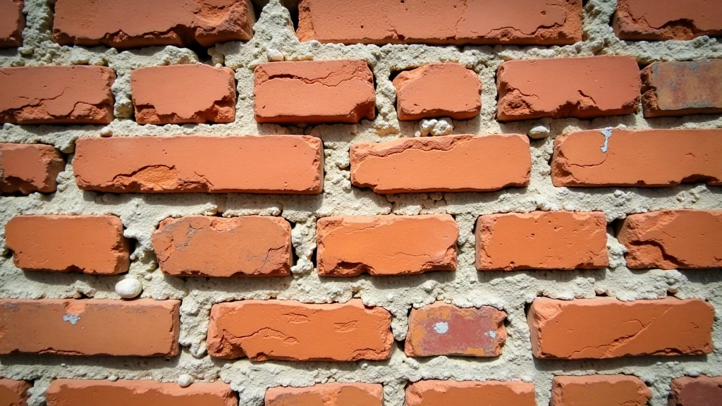 Średniowieczna cegiana ściana murów obronnych Paczkowa, historyczne kamienie i cegła