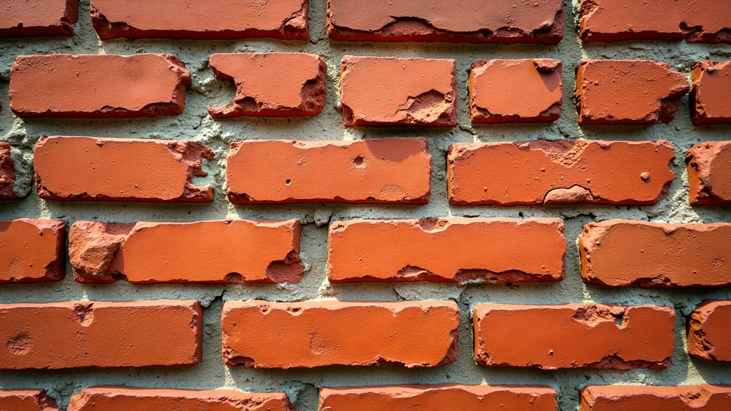 Szczegóły architektury średniowiecznych murów z widocznymi kostkami cegły i fugami wapiennymi